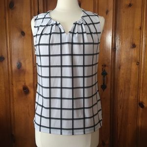 Stitch Fix 41 Hawthorn Sleeveless Top Shirt Plaid